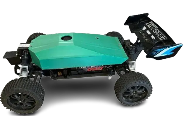 RC car during training